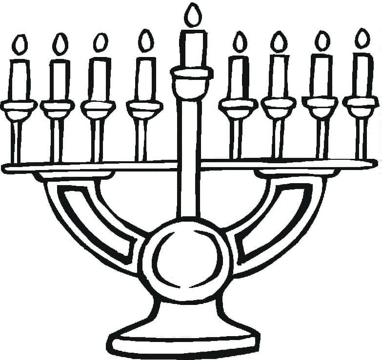 Chanuka k Tisku omalovánka