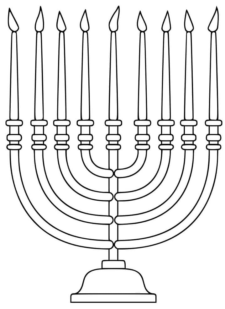 Chanuka pro Děti omalovánka
