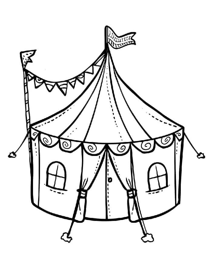 Cirkus Zdarama omalovánka