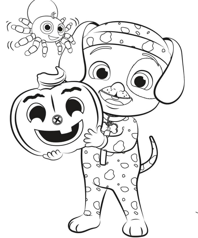 Cocomelon Zdarma Tisknutelný omalovánka