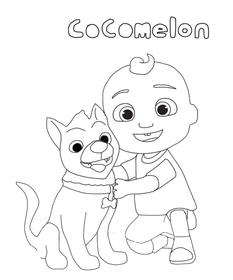 Cocomelon Zdarma omalovánka