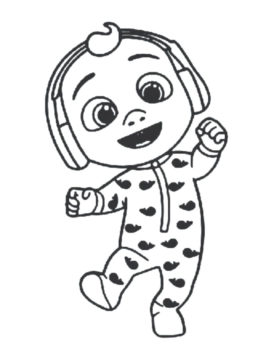 Cocomelon pro 2leté Děti omalovánka