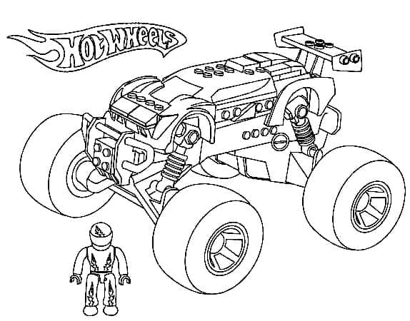 Cool Hot Wheels omalovánka