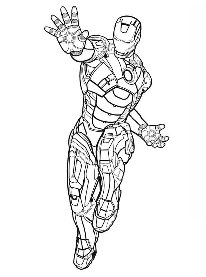 Cool Iron Man omalovánka