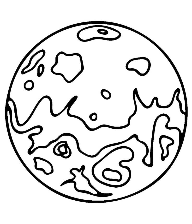 Cool Planeta omalovánka