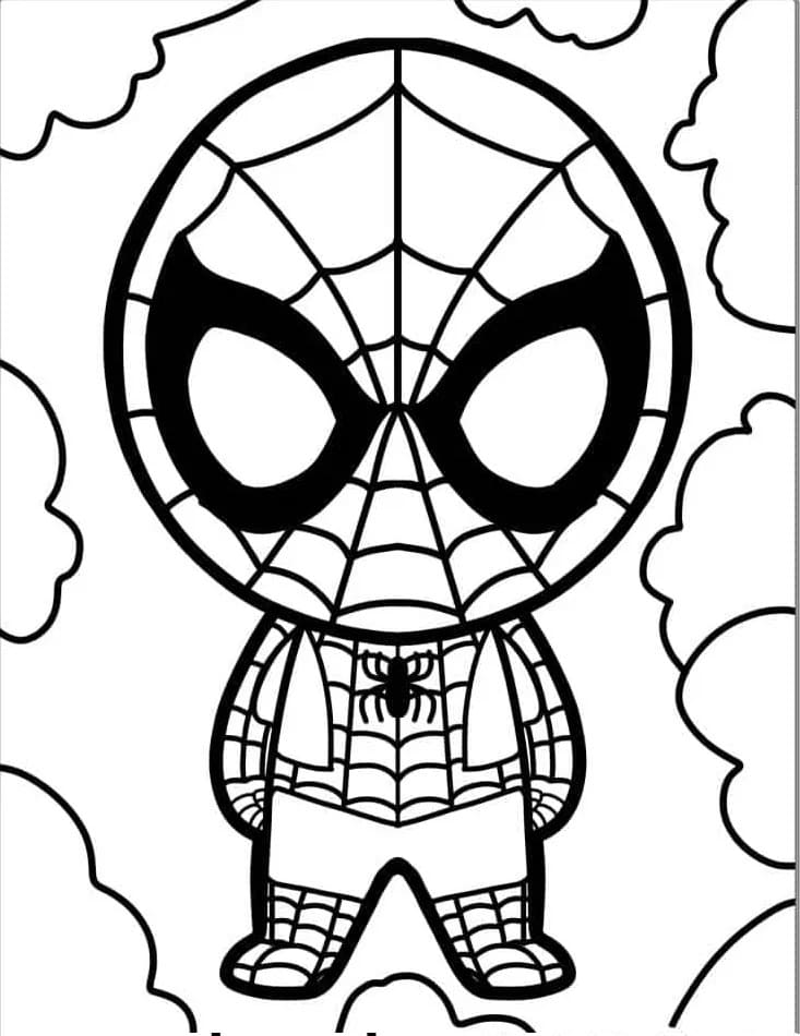 Cool Spiderman omalovánka