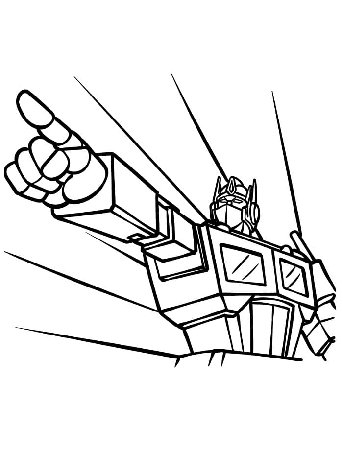Cool Transformers omalovánka