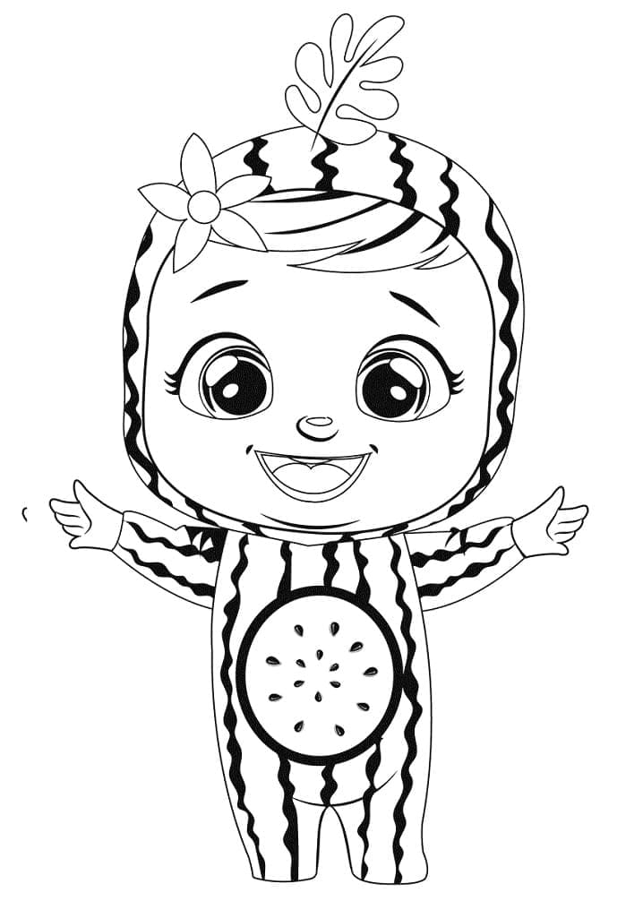 Cry Babies Zdarma Tisknutelná omalovánka