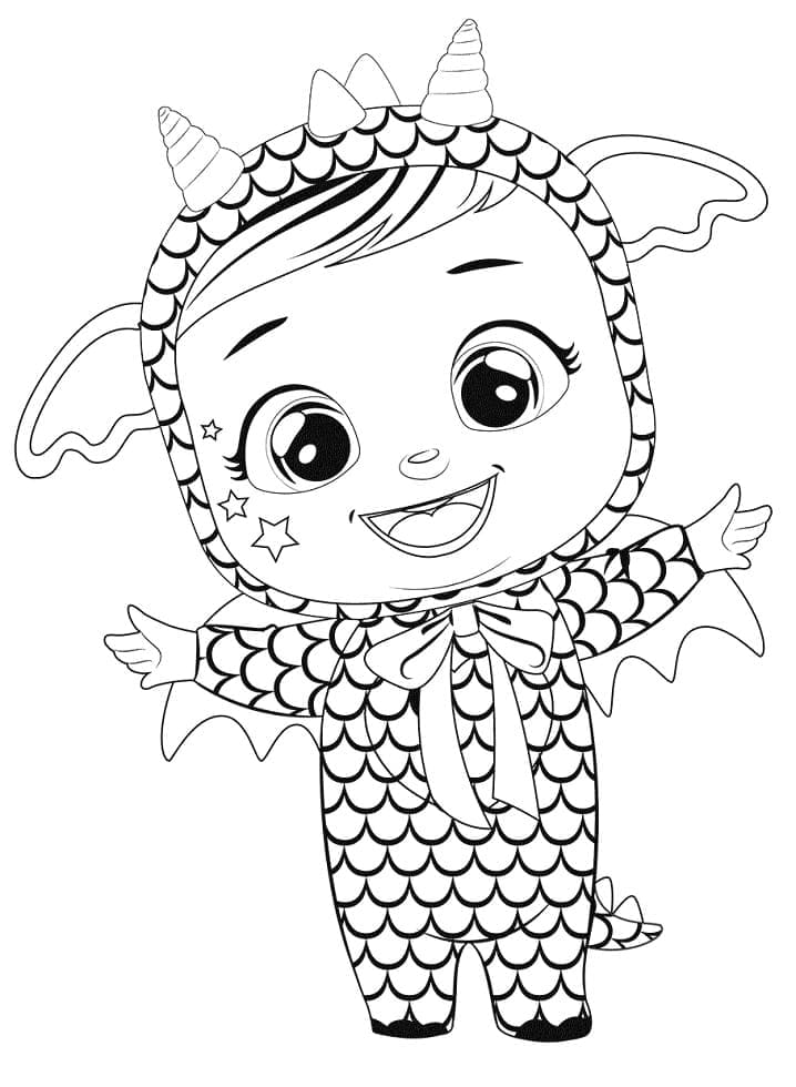 Cry Babies k Vymalování omalovánka