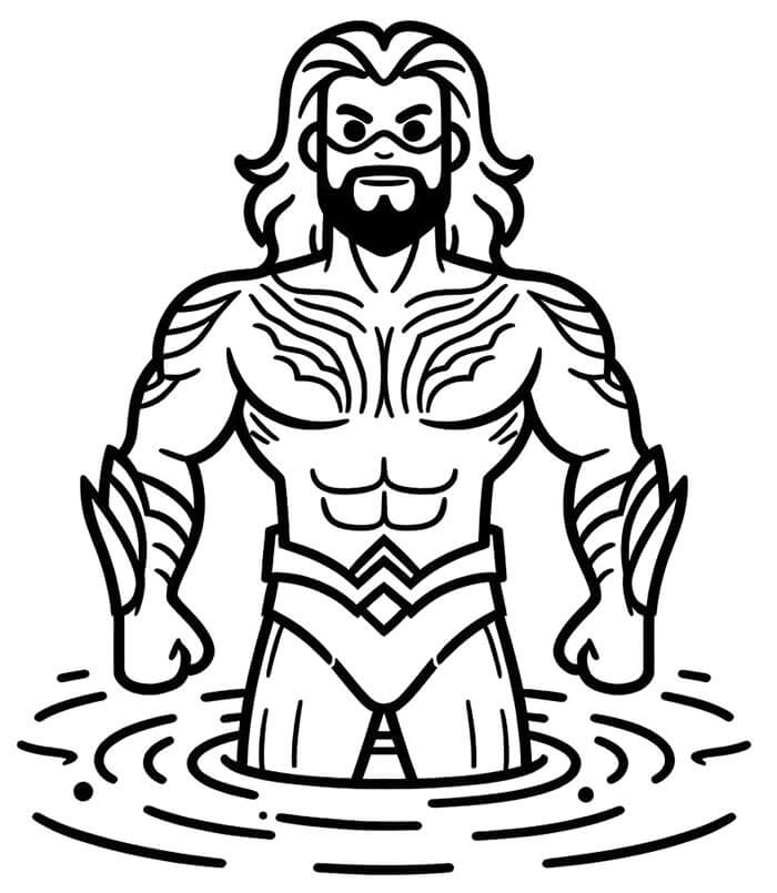 DC Hrdina Aquaman omalovánka