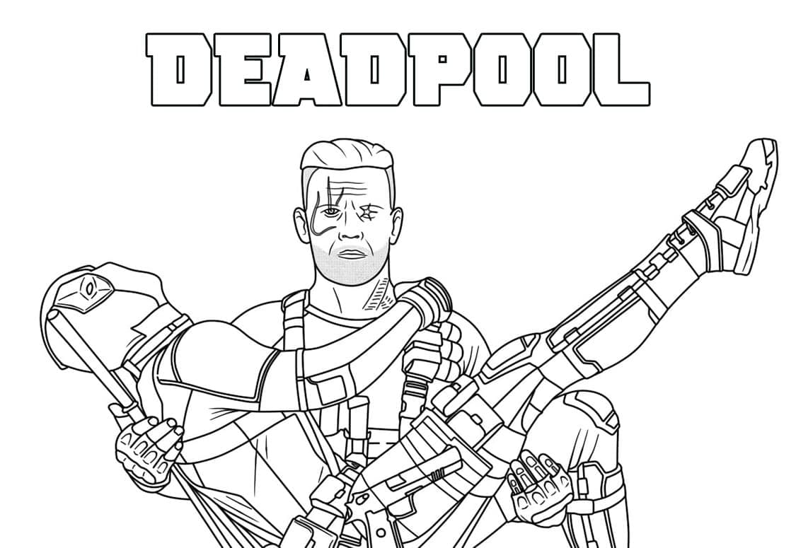 Deadpool Zdarama omalovánka