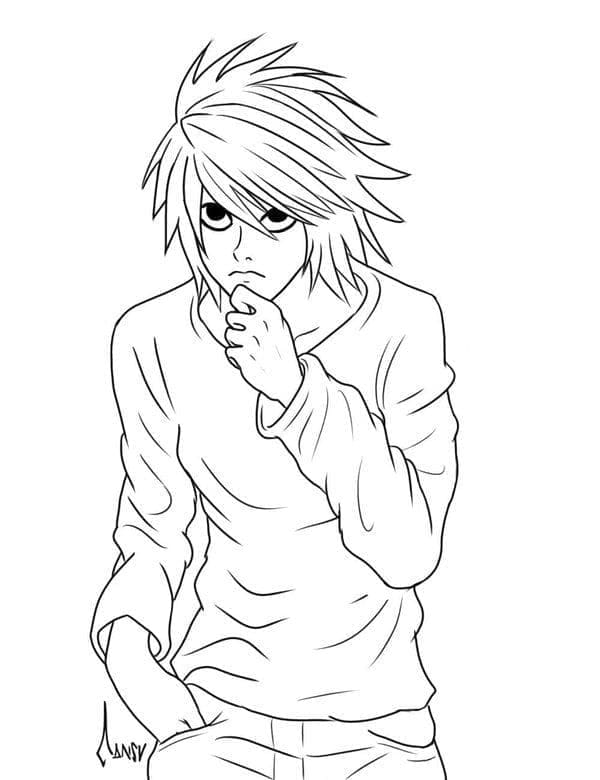Death Note (1) omalovánka