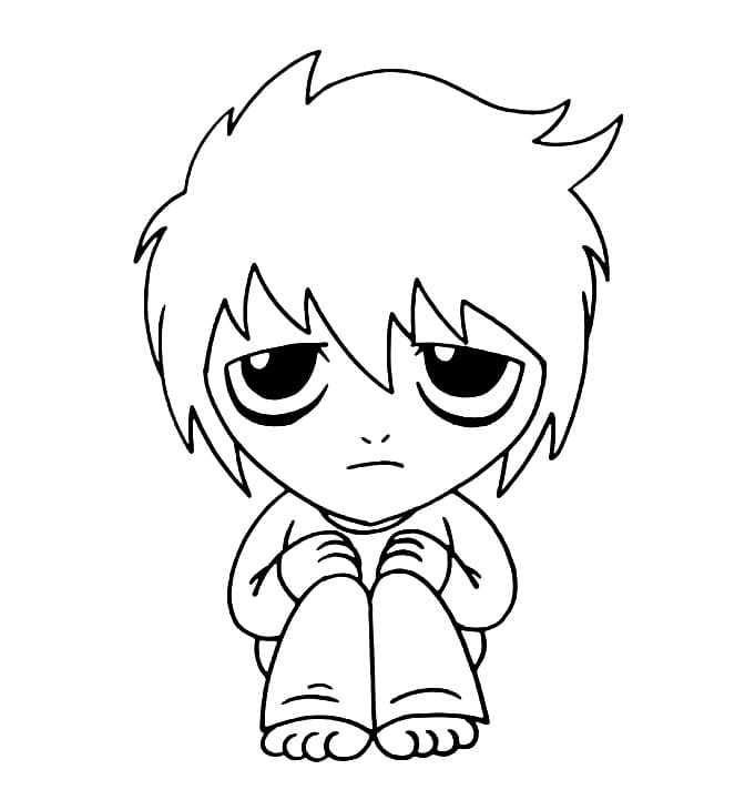 Death Note Tisknutelný pro Děti omalovánka