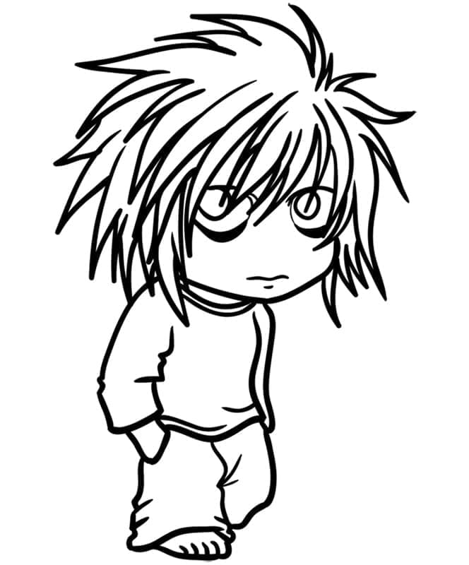 Death Note k Tisku omalovánka