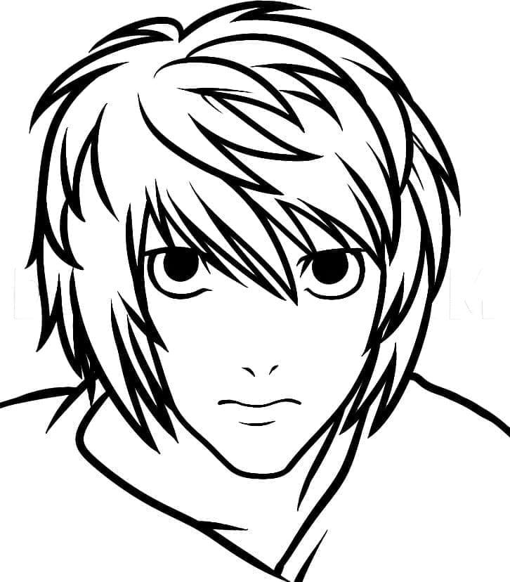 Death Note pro 3leté Děti omalovánka