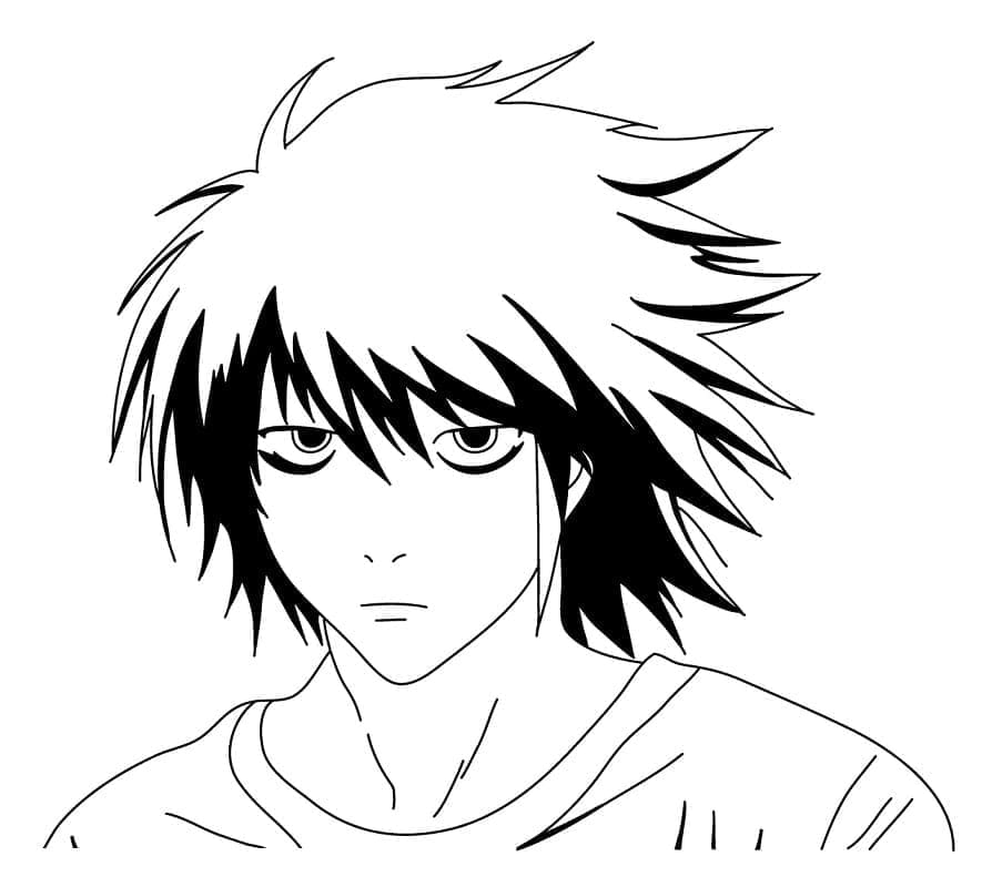 Death Note pro 4leté Děti omalovánka