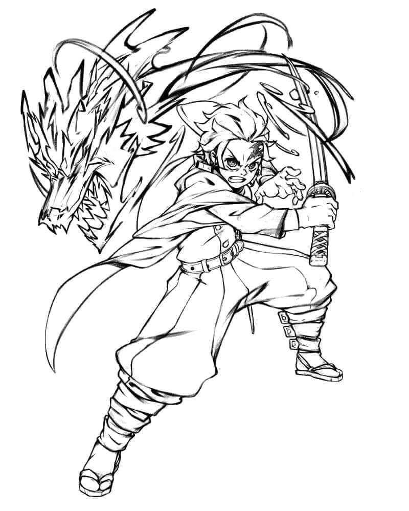 Demon Slayer (7) omalovánka