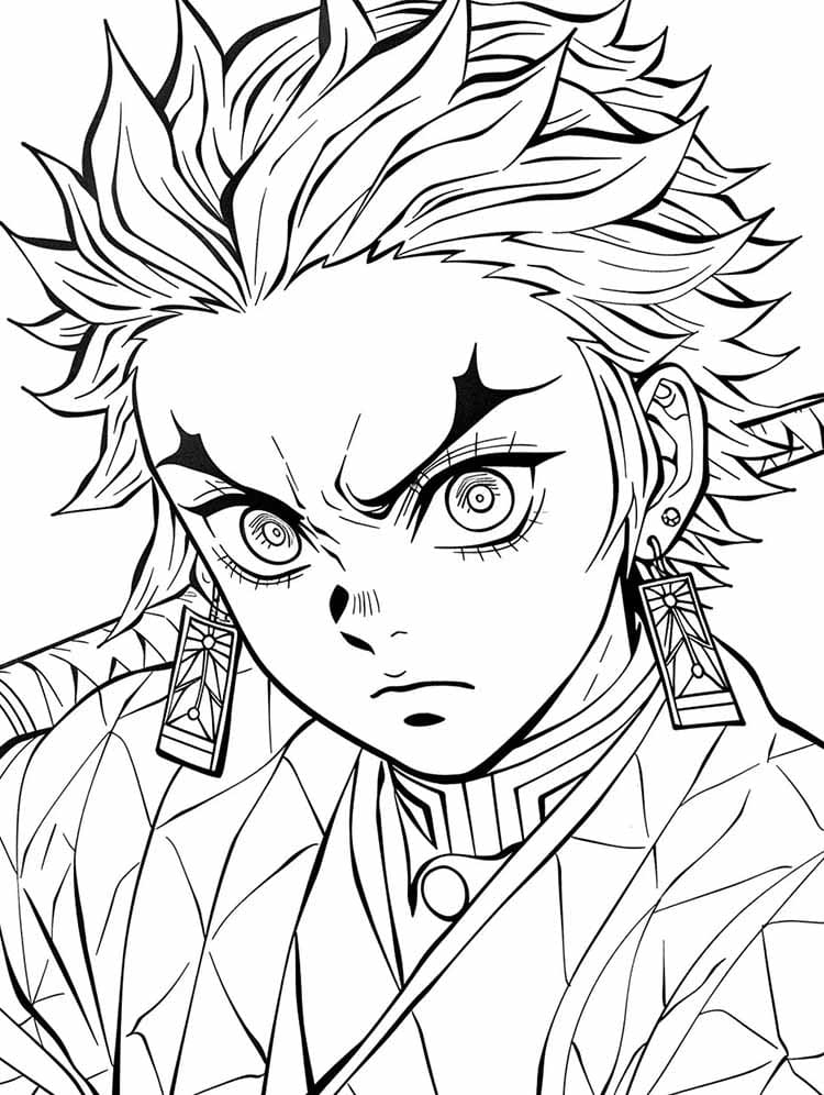 Demon Slayer Anime omalovánka