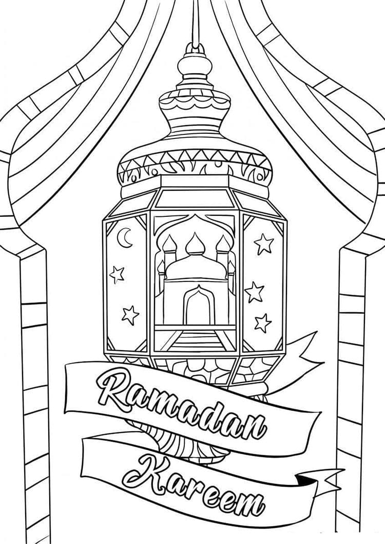 Den Ramadánu omalovánka
