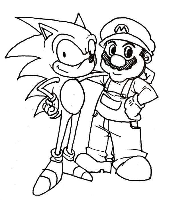 Dětský Sonic omalovánka