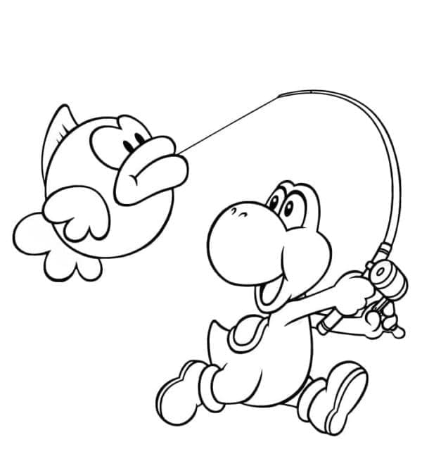 Dětský Yoshi omalovánka