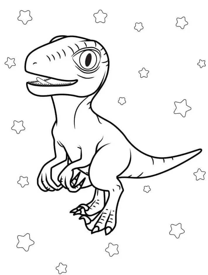 Dinosaurus Zdarama omalovánka