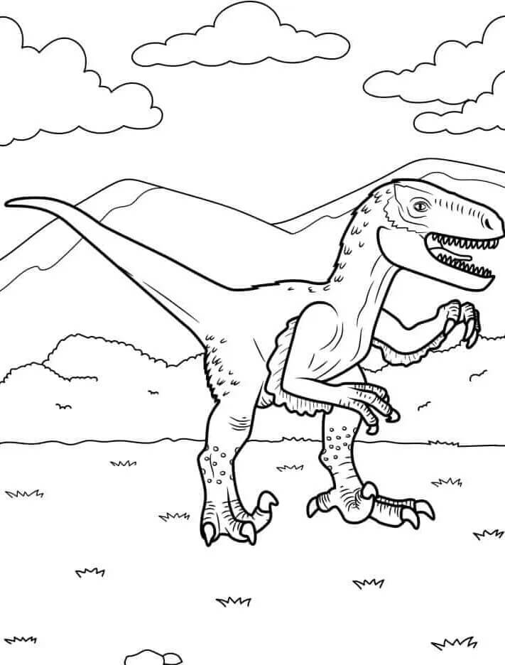 Dinosaurus k Tisku omalovánka