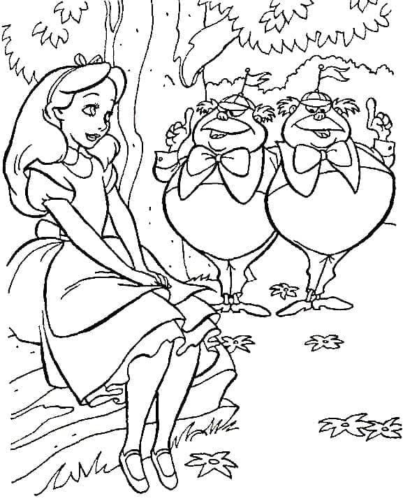 Disney Alenka v říši divů omalovánka