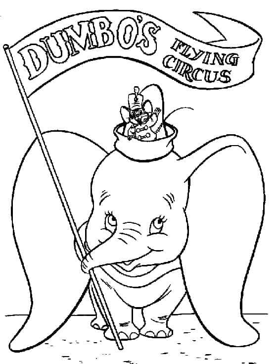 Disney Dumbo omalovánka
