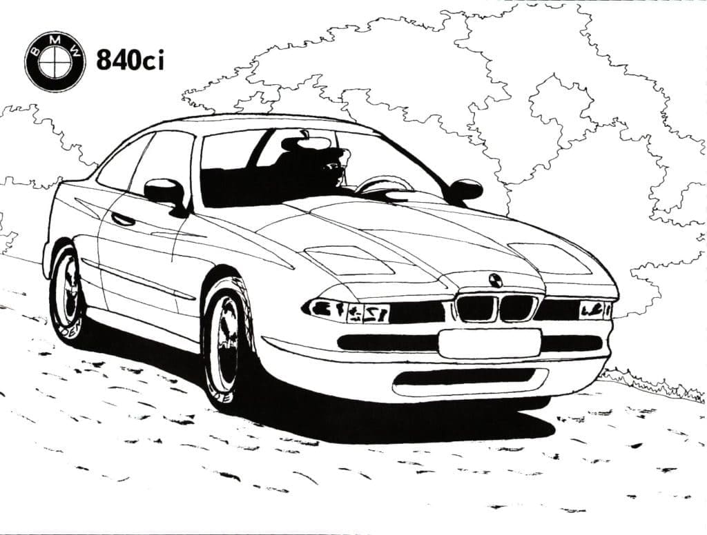 Dokonalé BMW omalovánka