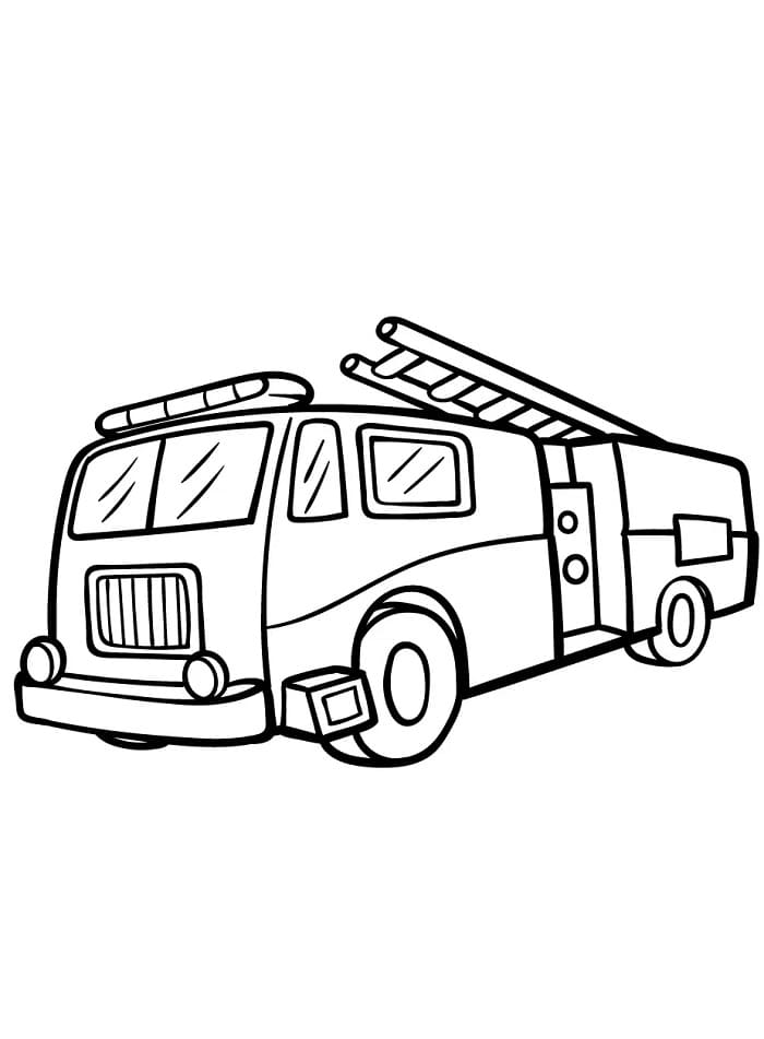 Dokonalé Hasičské Auto omalovánka