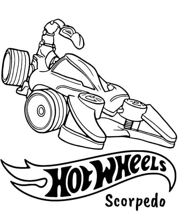 Dokonalé Hot Wheels omalovánka