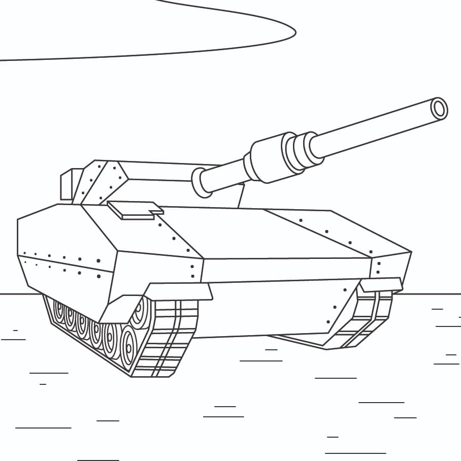 Dokonalý Tank omalovánka