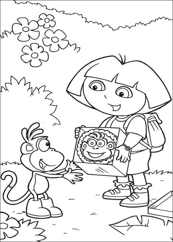 Dora Průzkumnice (2) omalovánka