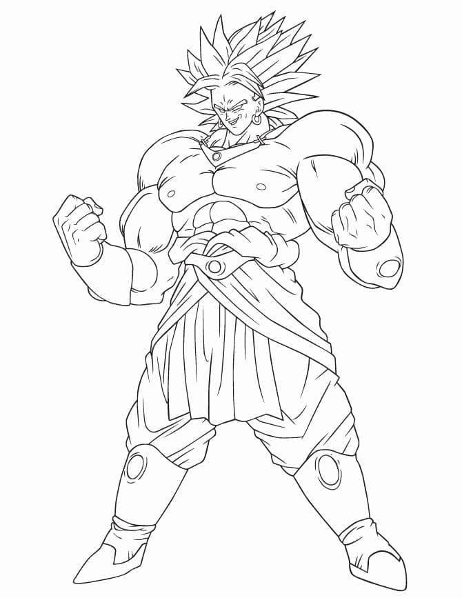 Dragon Ball Z Tisknutelný pro Děti omalovánka