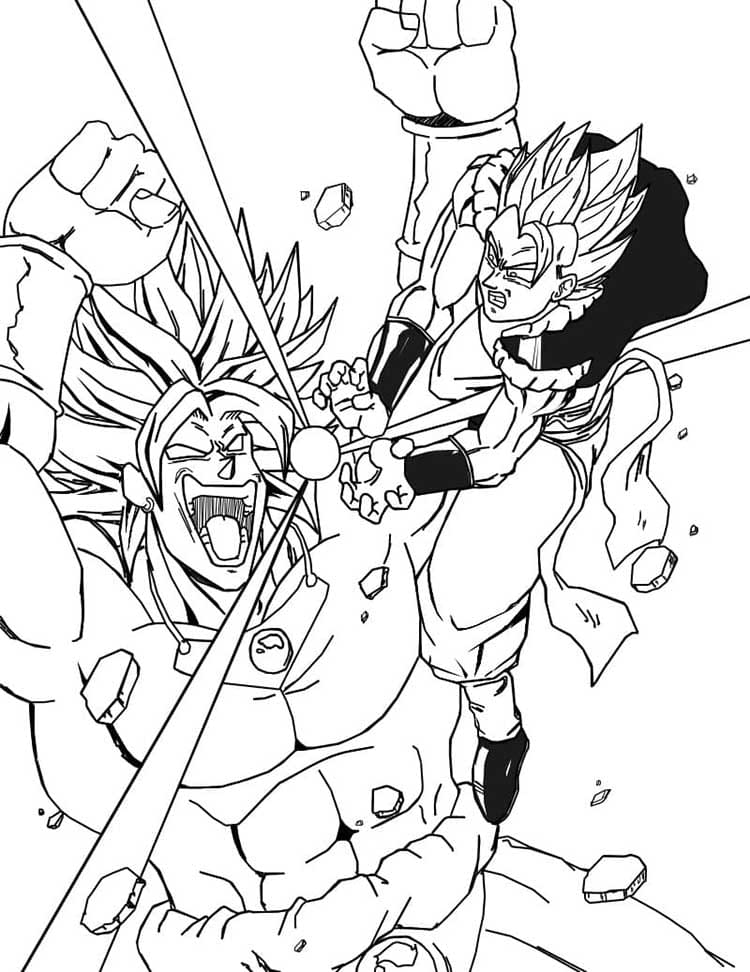 Dragon Ball Z Zdarma pro Děti omalovánka