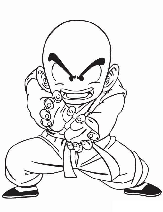 Dragon Ball Z pro 2leté Děti omalovánka