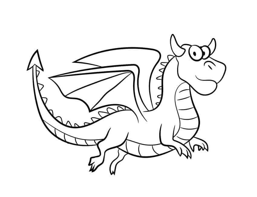 Drak pro Děti omalovánka