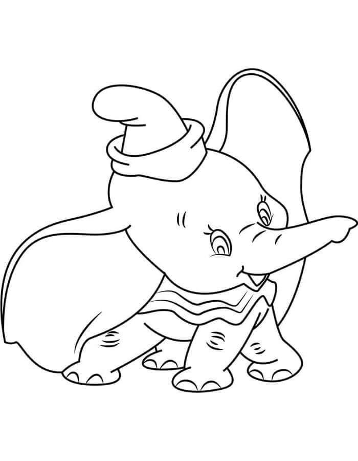 Dumbo Tisknutelný omalovánka