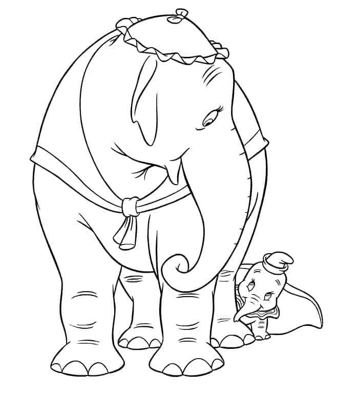 Dumbo Zdarama omalovánka