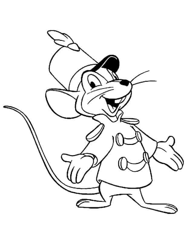 Dumbo Zdarma pro Děti omalovánka