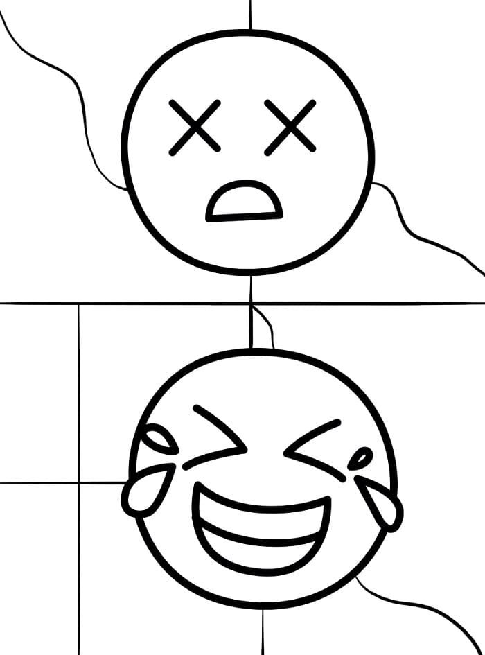 Emoji (1) omalovánka