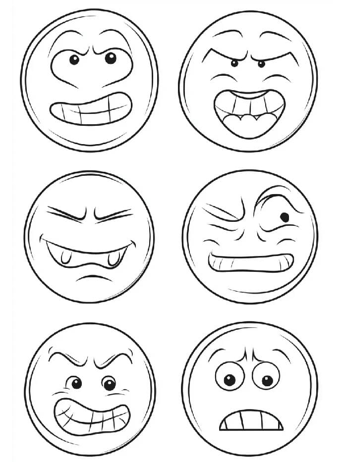 Emoji (7) omalovánka