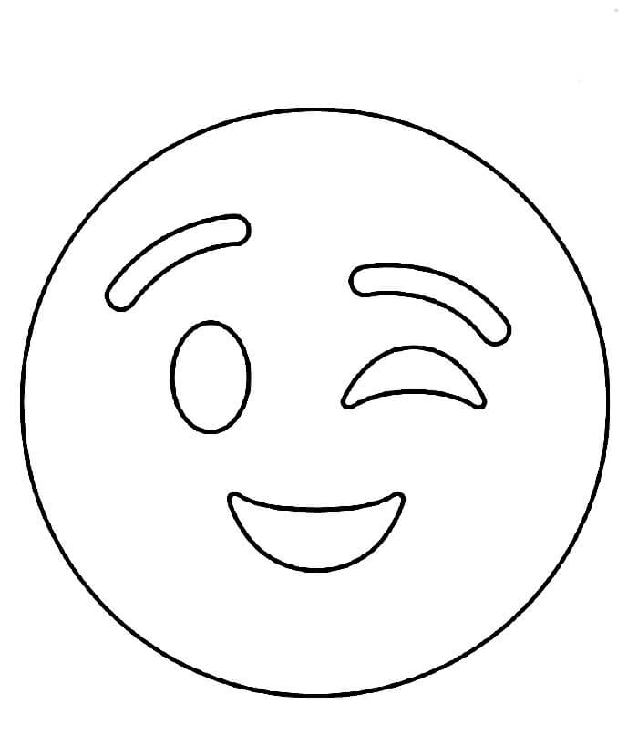 Emotikona Zdarma pro Děti omalovánka