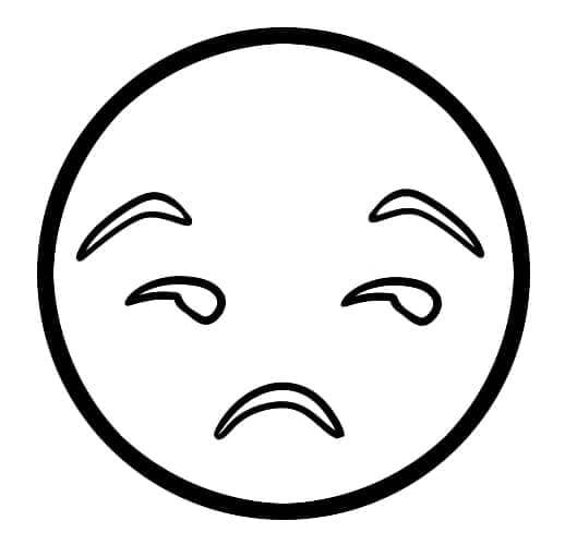 Emotikona k Tisku omalovánka