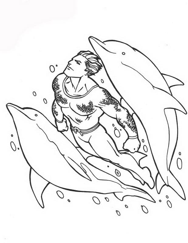 Epický Aquaman omalovánka