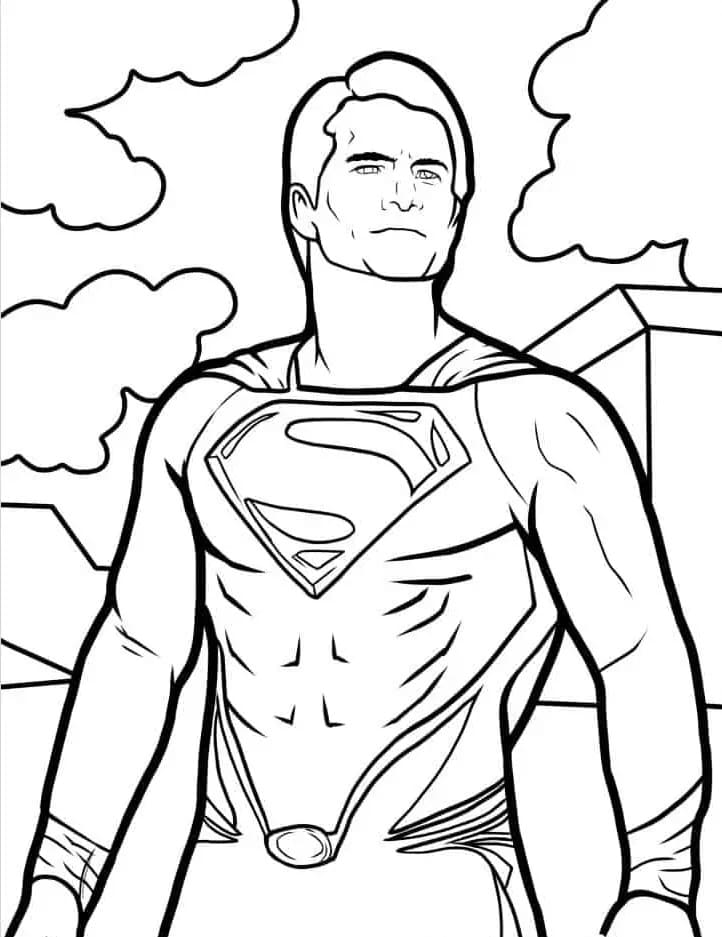 Epický Superman omalovánka