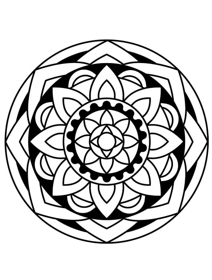 Fantastická Mandala omalovánka