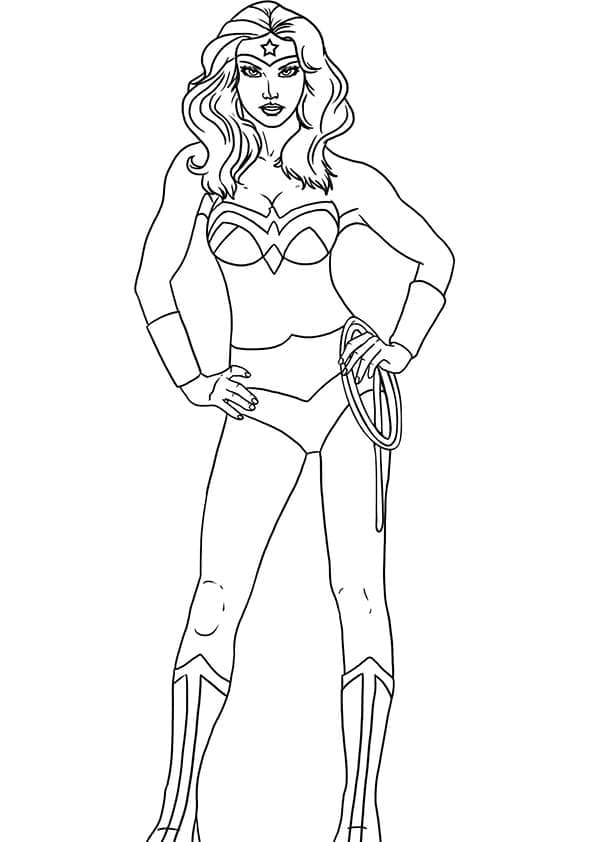 Fantastická Wonder Woman omalovánka