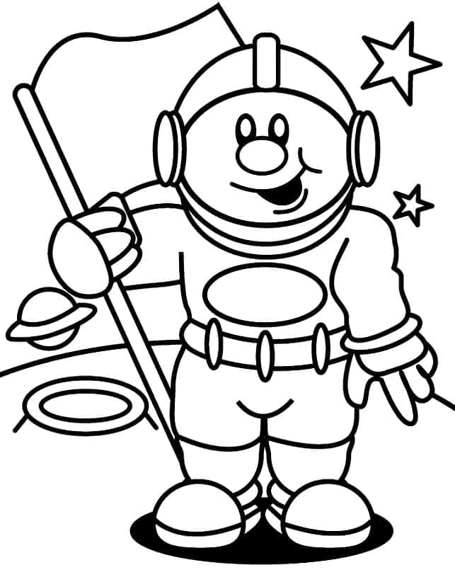 Fantastický Astronaut omalovánka
